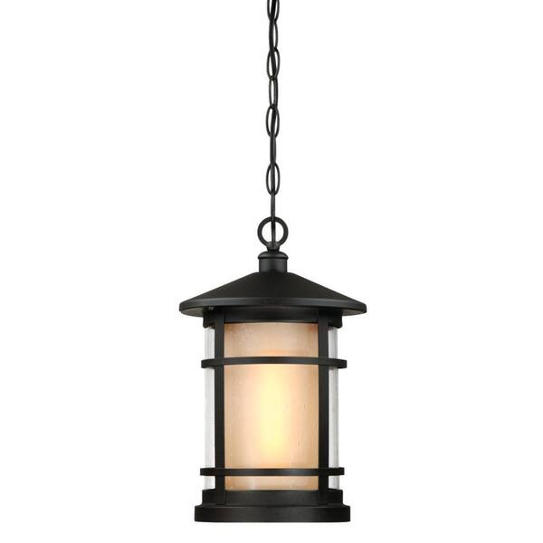 Westinghouse Albright Textured Black 1-Light Outdoor Hanging Pendant