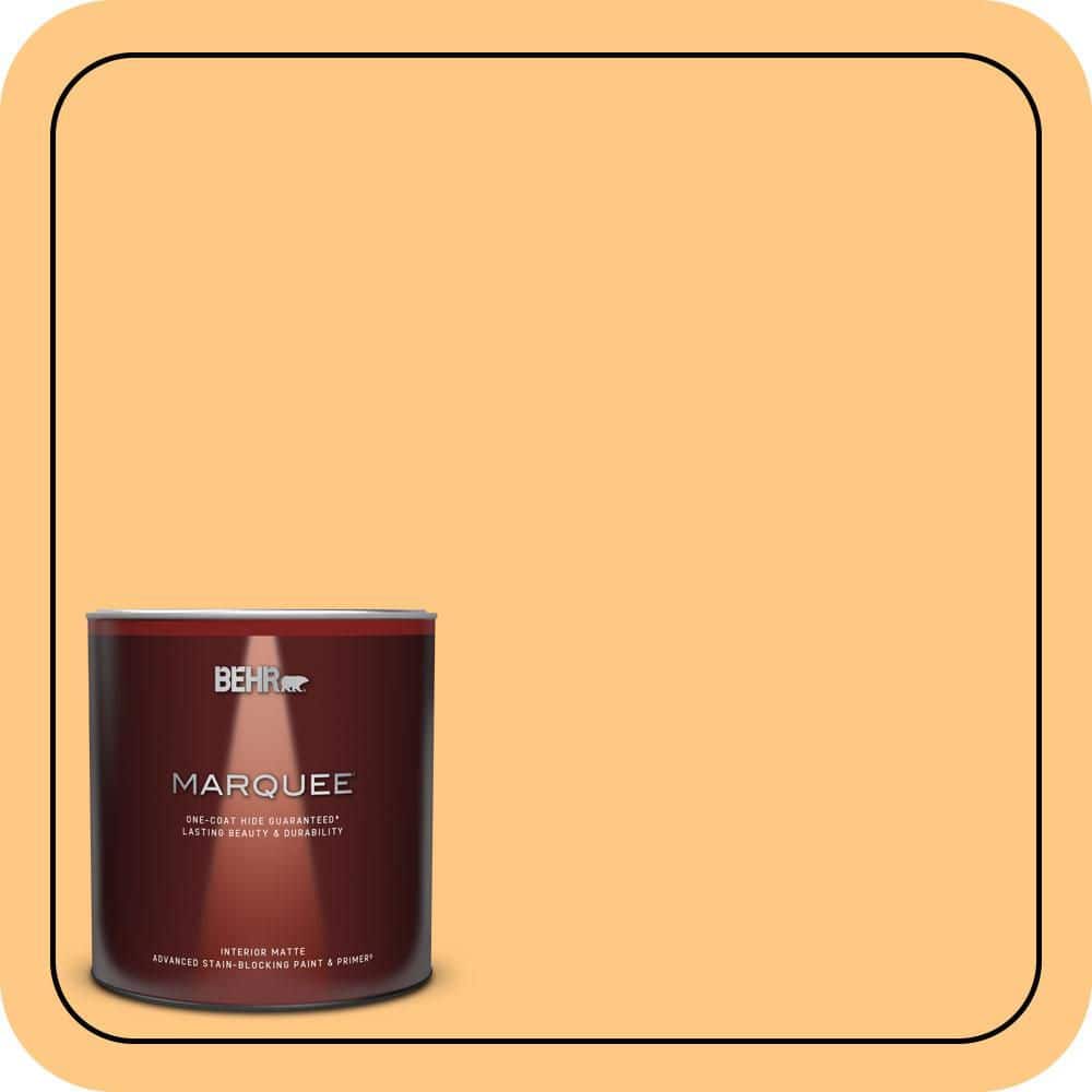 1 qt. #290B-5 Torchlight Matte Interior Paint & Primer product image for price tracking