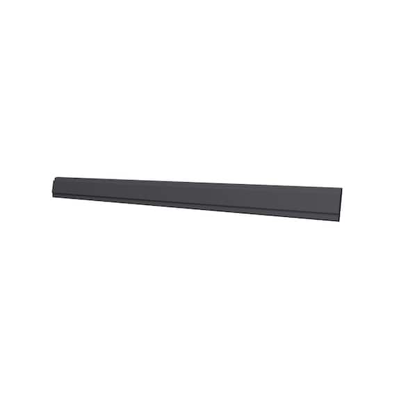 Washington Franklin Hargrove 96 in. W x 0.75 in. D x 2.25 in. H in Valiant Onyx Contemporary Light Rail Edge Molding