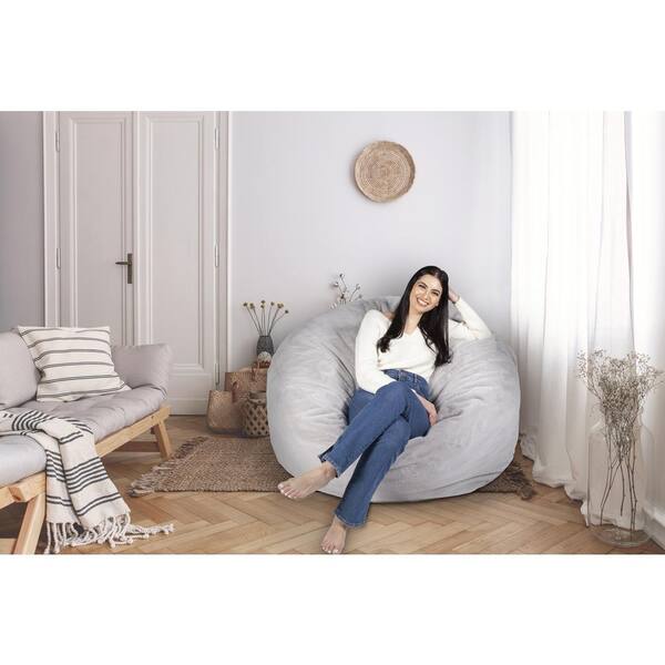 ikea grey bean bag