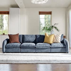 JAYDEN CREATION Felix 136 in. 3-piece Polyester Sectional Sofa in