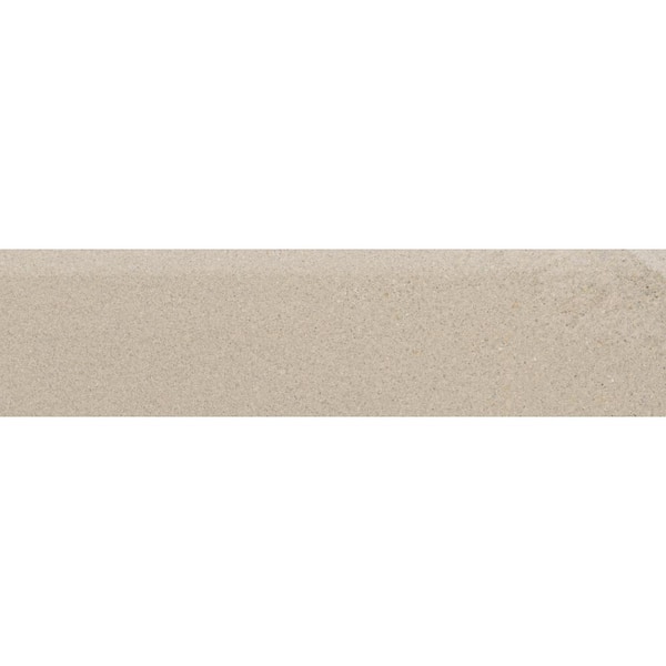 Florida Tile Home Collection Seville Beige 3 in. x 12 in. Porcelain Floor and Wall Bullnose Tile (5 sq. ft. / Case)