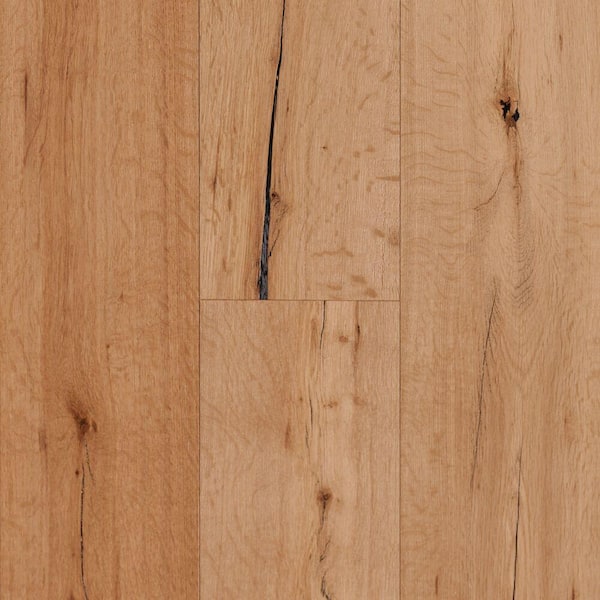 Bruce (Sample) Nature of Wood Plus Soft Brown White Oak Engineered Wirebrushed Hardwood Flooring
