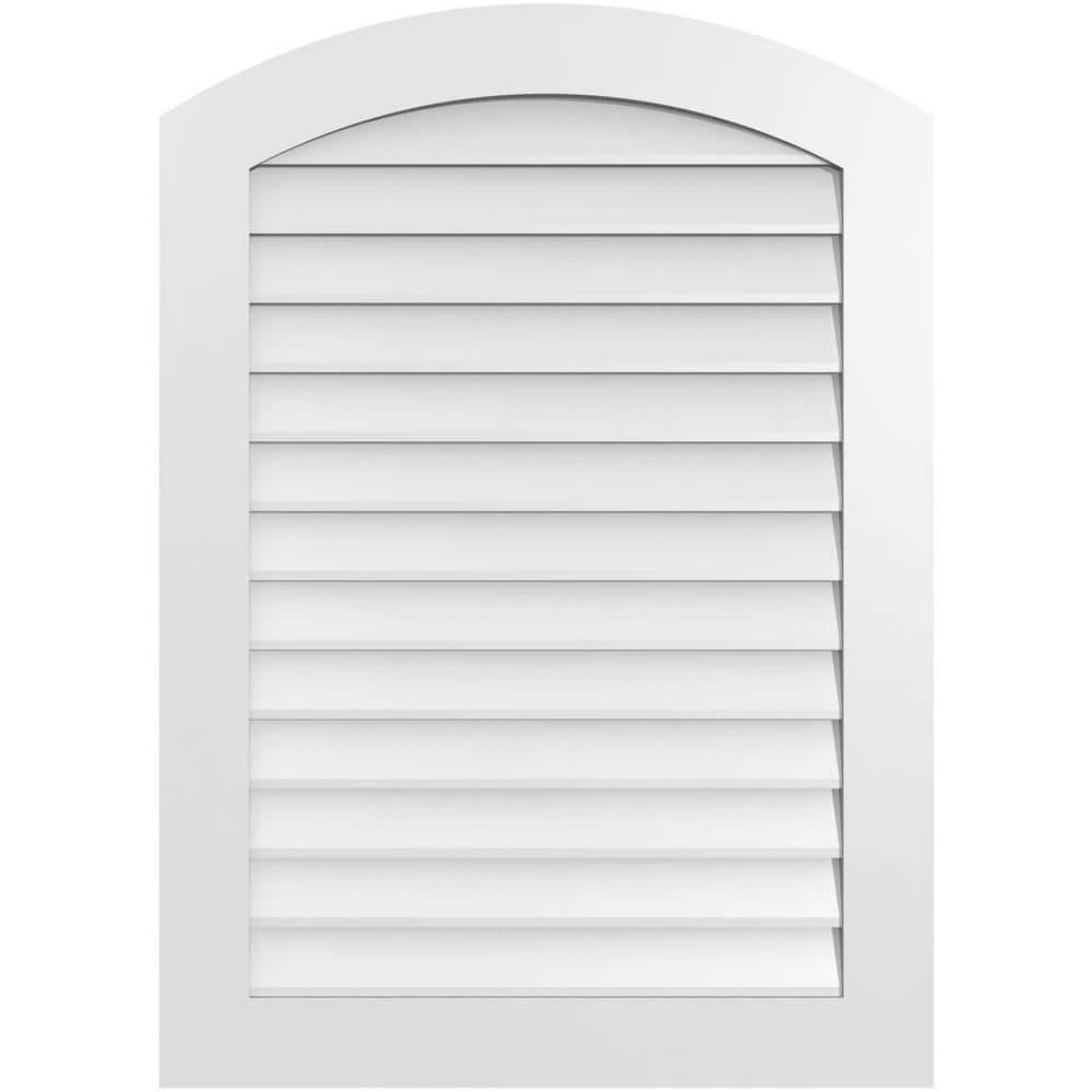 30 in. x 42 in. Arch Top Surface Mount PVC Gable Vent: Functional with Standard Frame price history on PriceWatchPro
