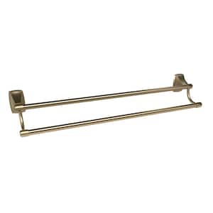 Clarendon 24 in. (610 mm) Double Towel Bar in Golden Champagne