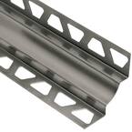 Dilex-EHK Stainless Steel 11/32 in. x 8 ft. 2-1/2 in. Metal Cove-Shaped Tile Edging Trim
