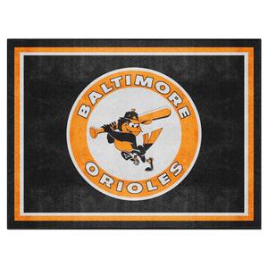 Baltimore Orioles 8ft. x 10 ft. Plush Area Rug