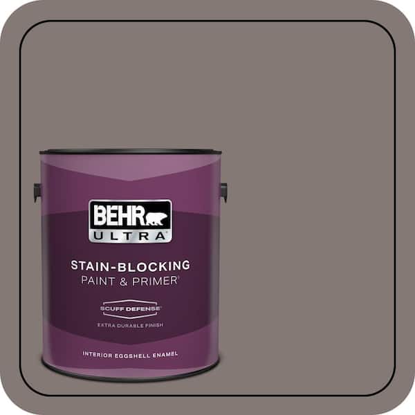 BEHR ULTRA 1 gal. #N140-5 Complex Gray Extra Durable Eggshell Enamel Interior Paint & Primer