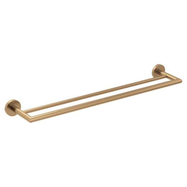 Arlys 24 in. Wall Mounted Towel Bar in Bronzed Gold