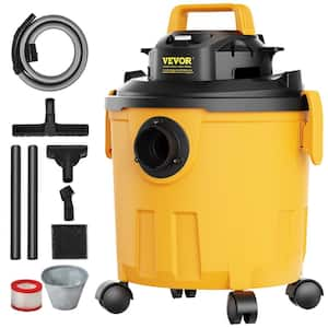 Shop Vacuum Wet And Dry, 5 Gal. 6 Peak HP Wet/Dry Vac, Powerful Suction with Blower Function with Attachments 2-in-1