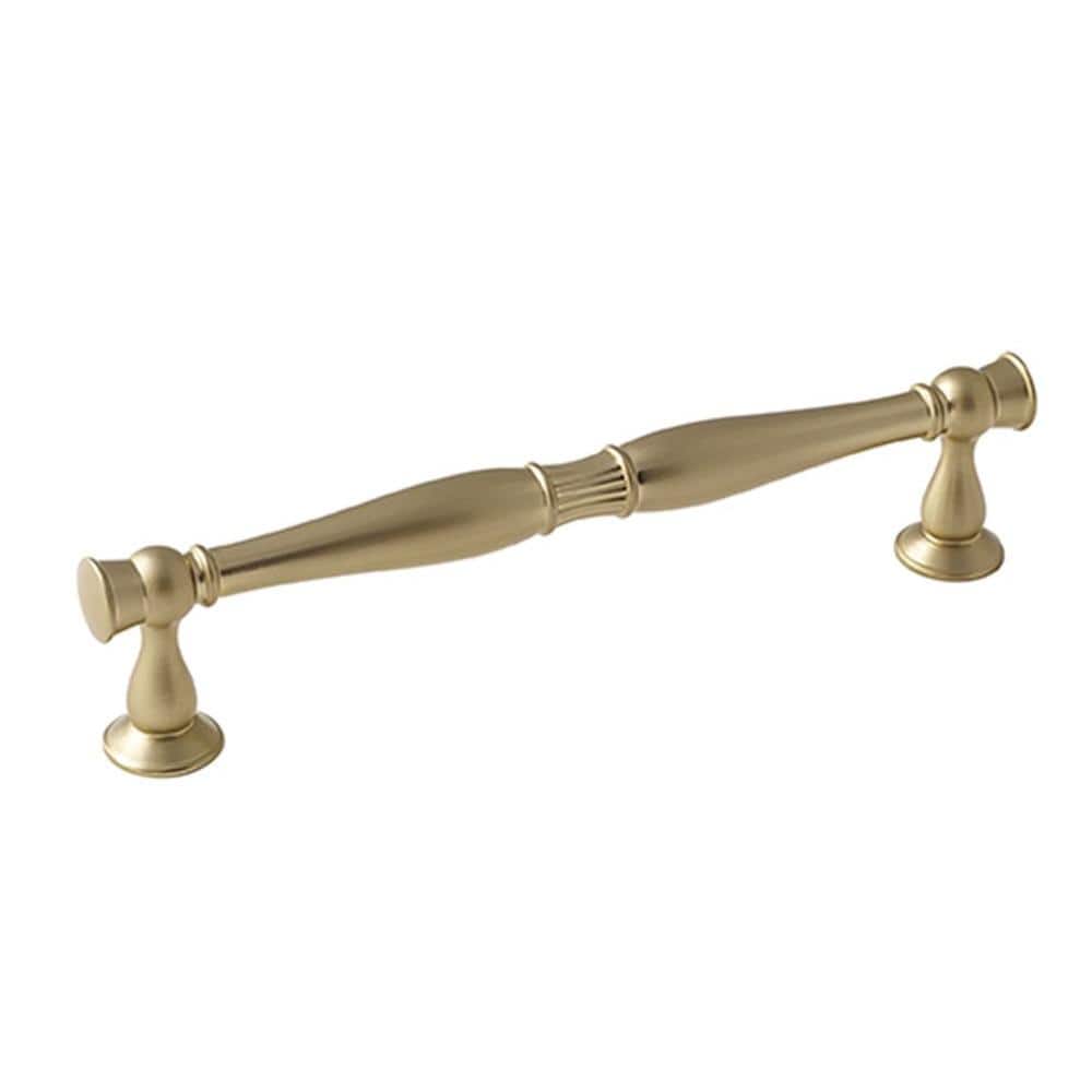Crawford 6-5/16 in. (160mm) Traditional Golden Champagne Bar Cabinet Pull