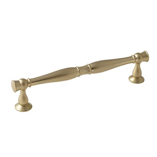 Crawford 6-5/16 in. (160mm) Traditional Golden Champagne Bar Cabinet Pull