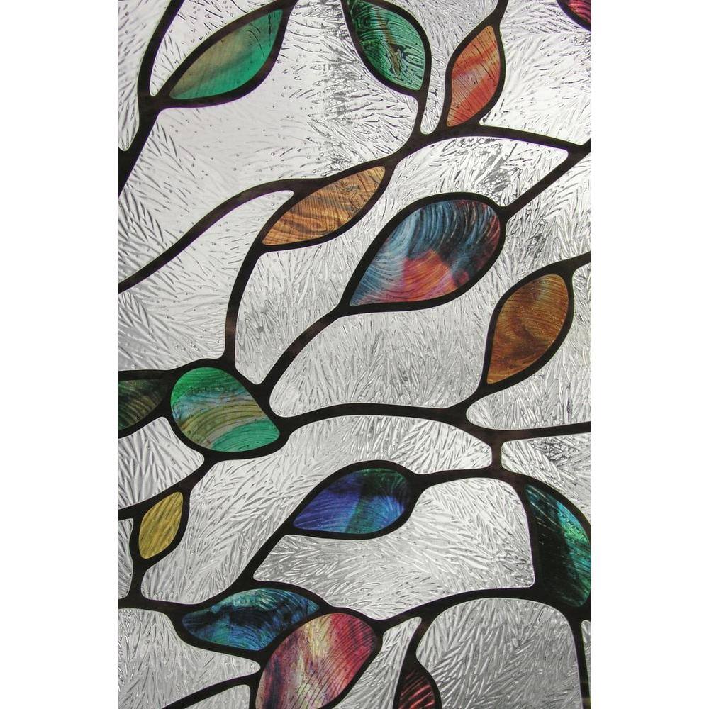 Artscape 24 In X 36 In New Leaf Decorative Window Film 02 3021 The Home Depot