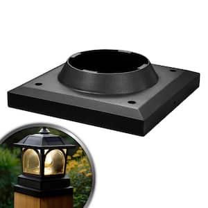 7.5 in. x 7.5 in. Post Adapter for Edison Solar Deck Light