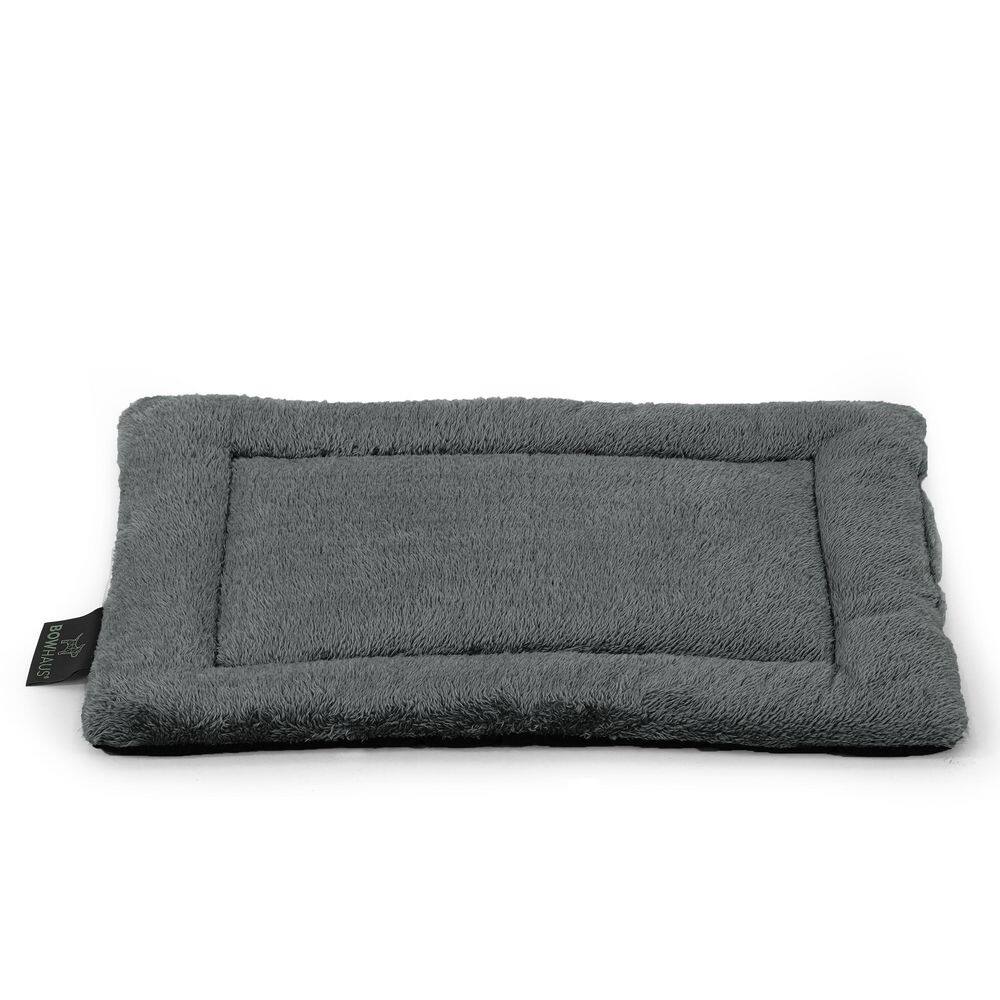 20.8 in. x 15 in. Small Dark Grey Machine-Washable Soft Plush Dog Bed price history on PriceWatchPro