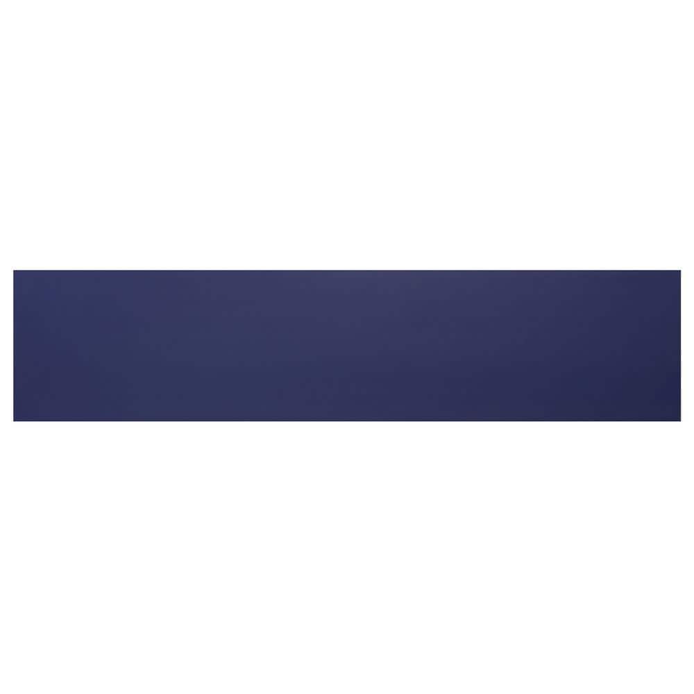 Tillman Dark Blue MDF TV Stand with Brass Hardware