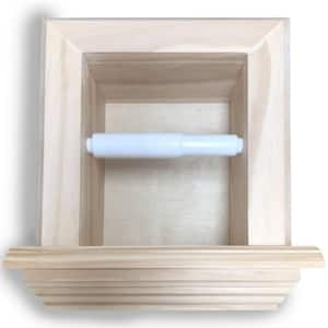 Evideco 2 in 1 Toilet Paper Holder and Storage Unit Cabinet-Mahe-Wood  9912195 - The Home Depot