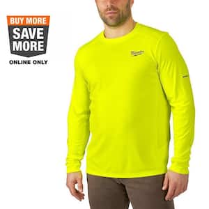 Men's Extra Large Hi-Vis GEN II WORKSKIN Light Weight Performance Long-Sleeve T-Shirt