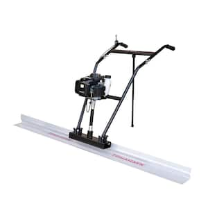 Power Screed Concrete Finishing Float 8 ft. Blade Board and 37.7 cc Gas Vibrating Motor Tool