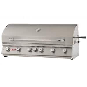 Diablo 46 in. 6-Burner Built-In Natural Gas Grill in Stainless Steet BBQ Grill Head