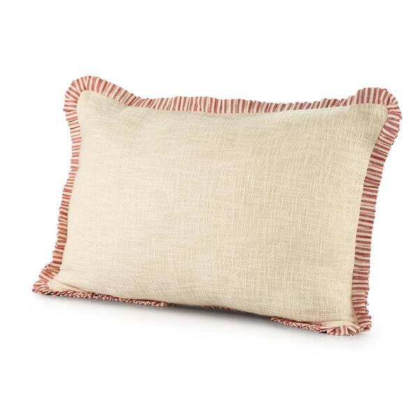 Bordered Waffle Weave Cushion Cover 100% Cotton 18" x 18" 