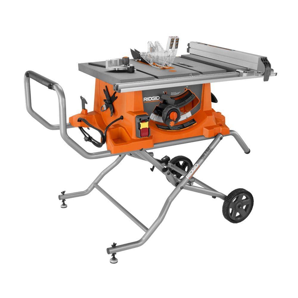 RIDGID 15 Amp Corded 10 in. Heavy-Duty Portable Table Saw with
