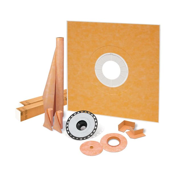 Schluter Kerdi-Shower-Kit 72 in. x 72 in. Shower Kit with ABS Flange