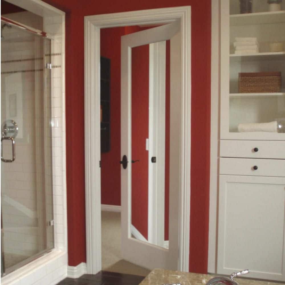 24'' x 80'' Unfinished Pine Mirrored Interior Slab Door