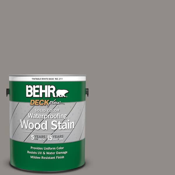 BEHR DECKplus 1 gal. #790F-4 Creek Bend Solid Color Waterproofing Exterior Wood Stain