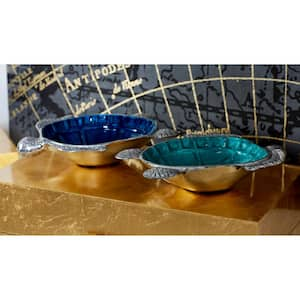 Silver Turtle Decorative Serving Bowl (Set of 3)