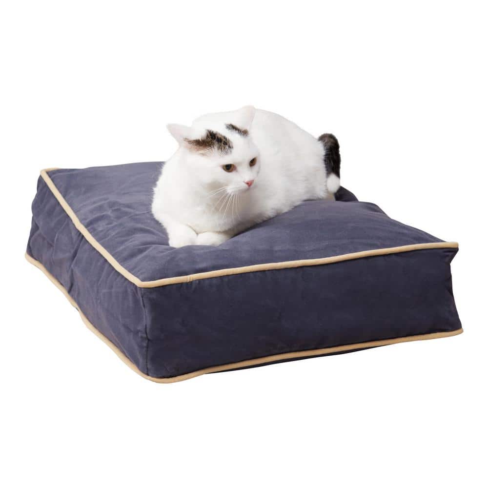 Willow Denim Microfiber Rectangle Pillow Cat Bed price history on PriceWatchPro