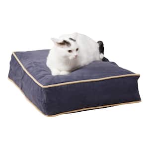 Willow Denim Microfiber Rectangle Pillow Cat Bed