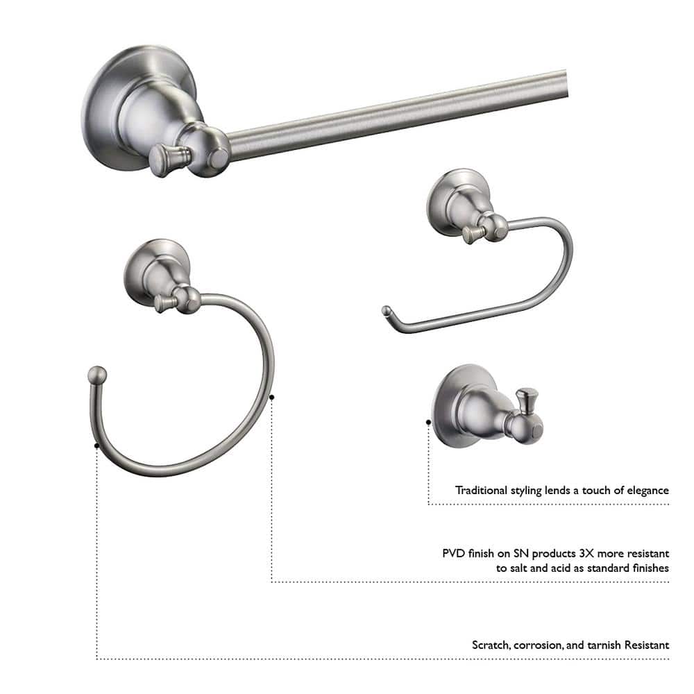 Oakmont Oil-Rubbed Bronze 24-Inch Wall Mounted Towel Bar