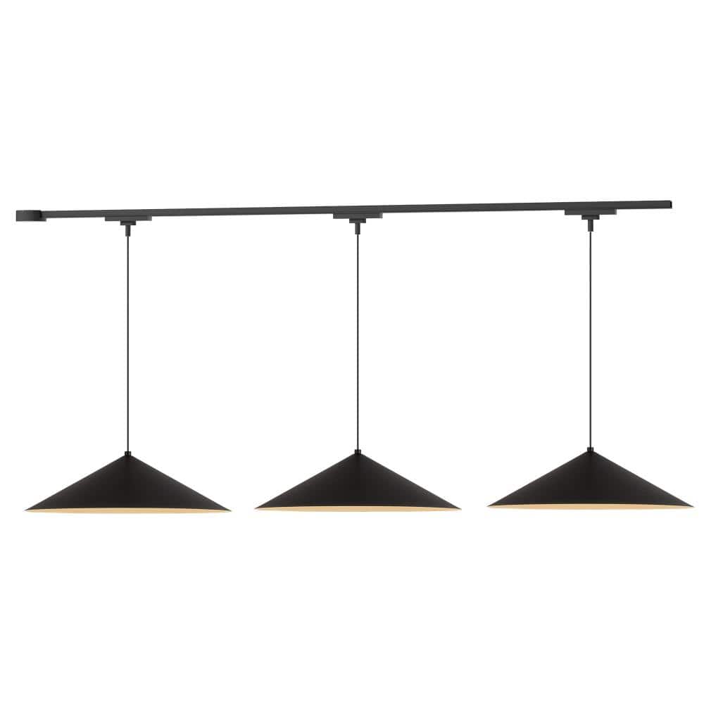 Luiz 3 Light Black dimmable 3000K LED Trilo Track Ceiling Kit price history on PriceWatchPro