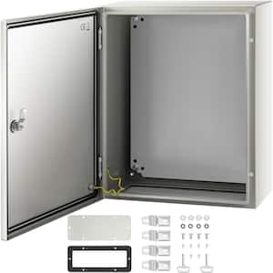 Electrical Enclosure 20 in. x 16 in. x 8 in. Cabon Steel IP66 Nema 4X Electrical Junction Box with Mounting Plate