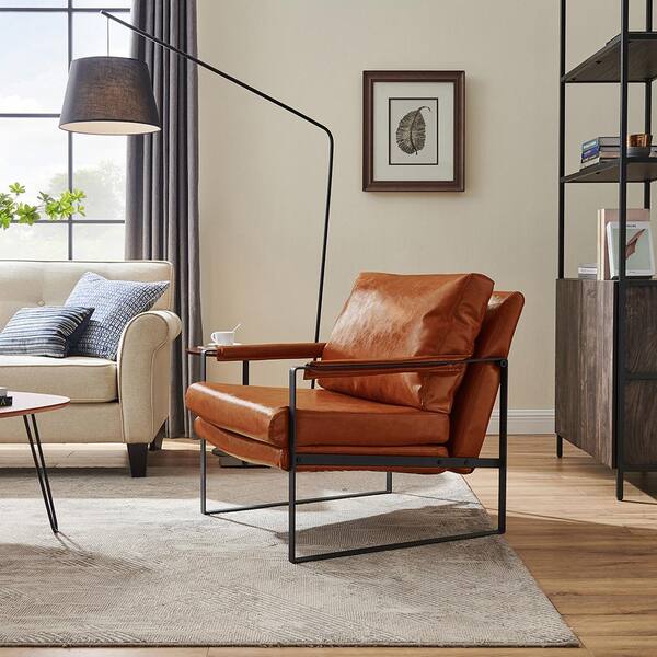 leather accent arm chair