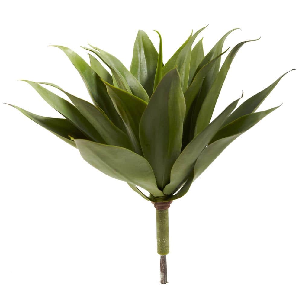 Tropical Twist 22.5" Silk Agave Succulent Set in Plastic Pots