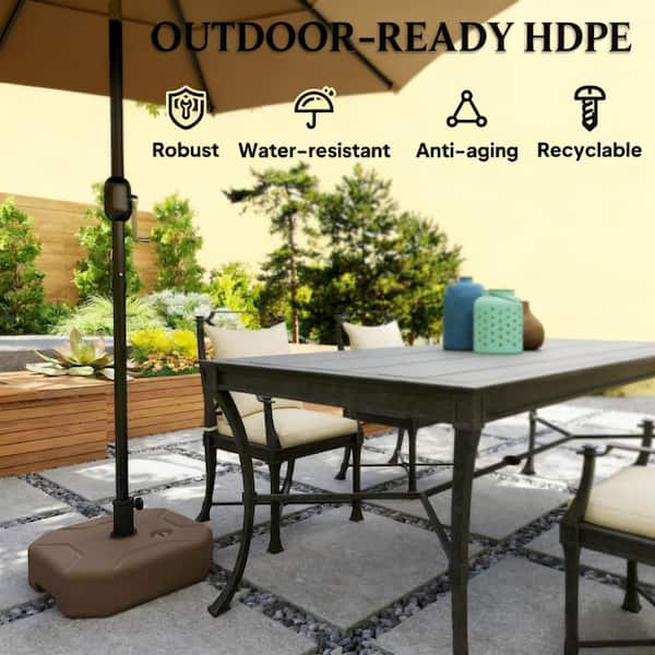 best rated solar patio umbrellas Best Choice Products 10ft 3-Tier Solar Patio Umbrella w/ 24 LED Lights,  Tilt Adjustment, Easy Crank, Color: Brown