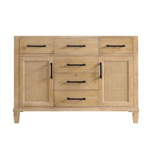 Solana 47.2 in. W x 21.6 in. D x 33.1 in. H Bath Vanity Cabinet without Top in in Weathered Fir