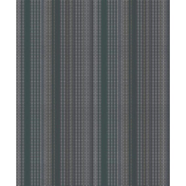 Advantage Morgen Navy Stripe Vinyl Strippable Roll (Covers 57.8 sq. ft.)