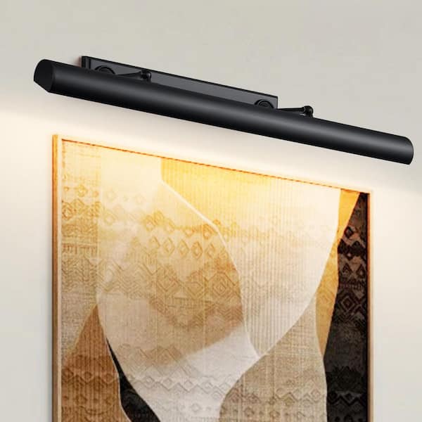 30 in. 1-Light Black Wall Sconce, Picture Lights for Wall, Modern Wall Light for Living Room, Bathroom, Bedroom