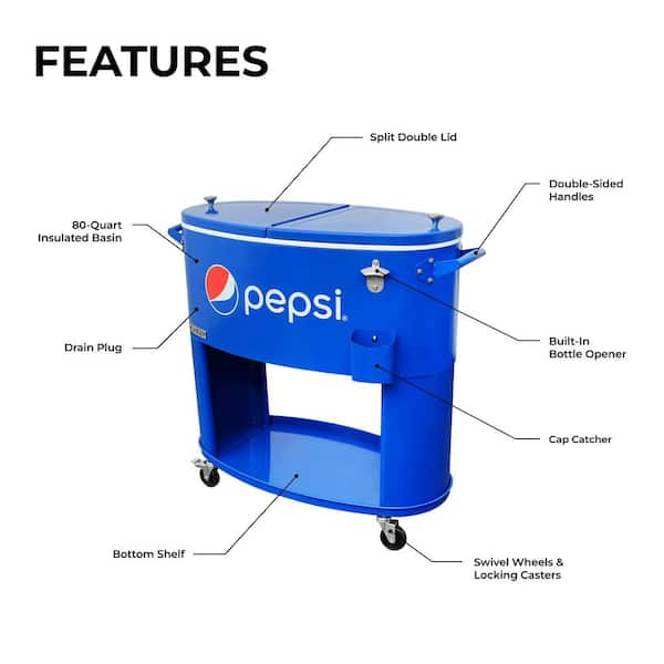 Round pepsi fashion cooler