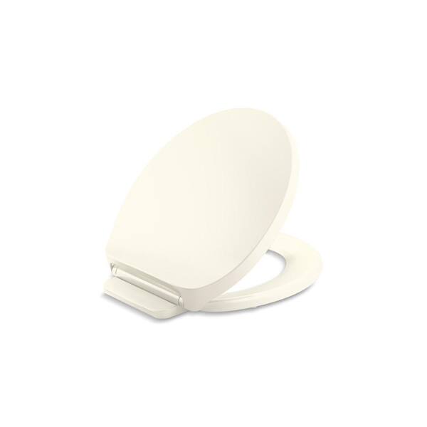 KOHLER Drift ReadyLatch Round QuietClose Front Toilet Seat in Biscuit