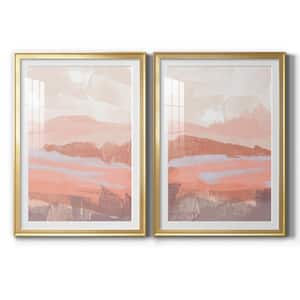 Dusty Desert I by Wexford Homes 2-Pieces Framed Abstract Paper Art Print 18.5 in. x 24.5 in.