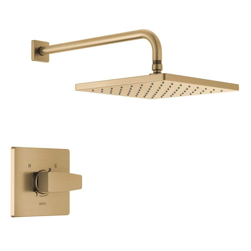 Delta Modern1-Handle Wall Mount Shower Trim Kit in Champagne Bronze ...