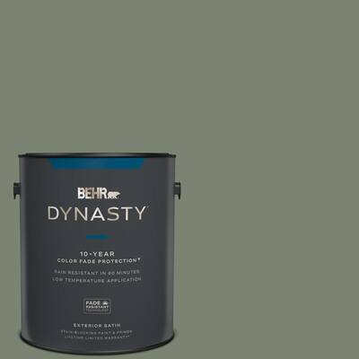 BEHR MARQUEE 1 gal. #ICC-77 Sage Green Flat Exterior Paint & Primer 445301  - The Home Depot