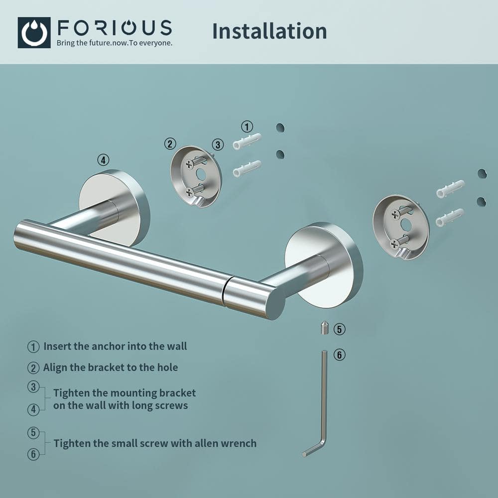 Chrome Stainless Steel Wall Mounted Toilet Paper Holder