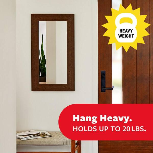 Command - 20 lbs. XL Heavyweight Picture Hanging Strips, White, Damage Free Decorating, 4 Pair