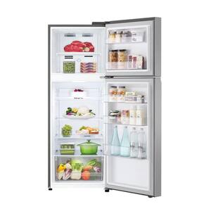 24 in. 11 cu. ft. Top Mount Freezer Refrigerator in Stainless Steel Look