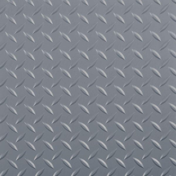 G-Floor RaceDay Diamond Tread Slate Grey 12 in. x 12 in. Peel and Stick Polyvinyl Tile (20 sq. ft. / case)